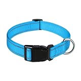 Reflektierendes Halsband für Haustiere – Reflektierendes Hundehalsband aus Nylon, atmungsaktiv,...