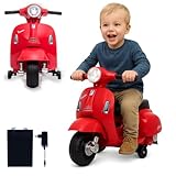 JAMARA 461857 Ride-on Vespa Mini Li-Power 8.4 - Elektroauto Vespa für Kinder ab 18 Monate, Elektro...