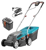 Gardena PowerMax Li-40/32 Akkurasenmäher Set: Mäher bis 280m², 32cm Schnittbreite, 30l...