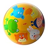 HABA Kinderball Tierfreunde – 14 cm bunter Ball mit Ventil – Fördert Motorik & Beweglichkeit ab...