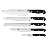 WMF Spitzenklasse Plus Messerset 5teilig Made in Germany, 5 Messer geschmiedet, Küchenmesser,...