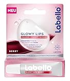 Labello Glowy Lips Berry – Lippenpflege mit Sonnenschutz SPF 30, getönte Lippenpflege für einen...