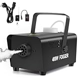 Littleboyny 400W Nebelmaschine, Smoke Machine,Mini Fog Rauchmaschine mit 2 kabelgebundenen und...