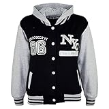 A2Z 4 Kids Unisex Jungen Mädchen Baseball NY Athletic - NY Jacket Black 13