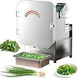 AiODiO Elektrischer Frühlingszwiebelschneider (200 W), Gewerbe-Frühlingszwiebelschneider,...