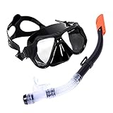 pistro Trockenschnorchel-Set Schnorchelausrüstung Tauchmaske Schnorchelbrille Maske Taucherbrille...