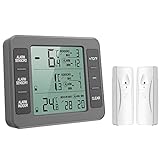 ORIA Kühlschrank Thermometer, Gefrierschrank Thermometer, Kühlschrankthermometer, Innen Außen...