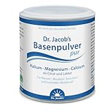 Dr. Jacob’s Basenpulver pur, 200 g Dose I Kalium, Magnesium, Calcium, Zink als Citrat und Laktat I...