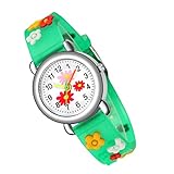 CATIEBYE 1stk Silikonuhr Für Kinder Kleinkind Armbanduhr Uhr Mit Blumenmuster...