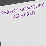 Acorn Sales - Parent Signature Required Rubber Stamp