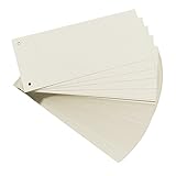 Herlitz Trennstreifen, Weiß, 100 Stück