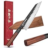 HEZHEN- 21,5CM Kiritsuke Messer,3 Schichten Verbundschmiedestahl Kochmesser,Professionelles...