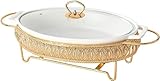 IROEJT Speisenwärmer für Buffets, Keramik-Chafing-Dish, Warmhalteplatte für Buffets,...