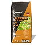 FUXTEC Herbstrasendünger FX-RDH5, Kaliumdünger für ca. 125 m² - 5kg - Rasendünger mit Kalium...