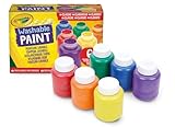 CRAYOLA Abwaschbares Farben Set Kinder, Fingermalfarben für Kinder in 6 verschiedenen Farbtönen,...
