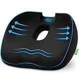 AUVON Sitzkissen Orthopädisch, Ergonomisches Hämorrhoiden Sitzkissen mit Loch & U-förmigem...