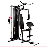 HAMMER Kraftstation Ferrum TX2, Trainingsstation mit Seilzugsystem, umfangreiches Zubehörset,...