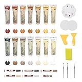 Laminat Reparaturset 20 Farben, Parkett Reparaturset Enthält 14 Farben Holzspachtelmasse und 6...