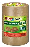 tesapack Papier Standard - Umweltschonendes Paketband aus Papier, 56 % biobasiertes Material -...