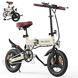 ESKUTE E Bike Herren F200, 14 Zoll Klapprad Elektrofahrrad, 36V 7.8Ah Akku Lange Reichweite bis...