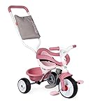 Smoby - Be Move Komfort rosa - Kinderdreirad mit Schubstange, Sitz mit Sicherheitsgurt,...