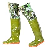 KPHYMOD Watstiefel PVC-wasserdichte Hüftwaders, Leichte Watstiefel Mit Verstellbarem Kordelzug,...