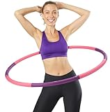 NAJATO Sports Hula Hoop Reifen Erwachsene – Fitnessreifen zum Abnehmen – 1,0 kg & 95 cm...
