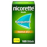 NICORETTE Kaugummi 4mg freshfruit – Nikotinkaugummi zur Raucherentwöhnung – Fruchtgeschmack...