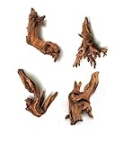 YZHZOM 4-teilig. kleinen natürlichen Treibholz für Aquarien, 7,6-15 cm, sorgfältig ausgewähltes...