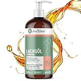 VERGLEICHSSIEGER SEHR GUT 2025 AniForte Lachsöl Hunde 1 Liter – Reich an Omega 3 & 6, Fischöl...