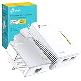 TP-Link TL-WPA4221 KIT AV600 Powerline Adapter WiFi Extender Kit, WiFi N300, Ethernet Ports, TP-Link...