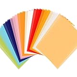 Transparentpapier Bunt, Shynek 50 Blätter Pergamentpapier 10 Farben 8.5 x 11 Pauspapier zum...