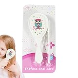 Haarbürste für Babys für Neugeborene, Babybürste und Kamm-Set – Soft Bristle Baby Babrush...