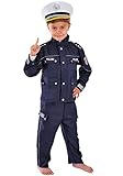 Polizei Kinder Kostüm 98-104 für Fasching Karneval Polizist