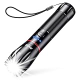 Blukar LED Taschenlampe Aufladbar, 2000 Lumen Extrem Helle Zoombares Taschenlampen mit 5 Lichtmodi...