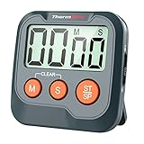 ThermoPro TM03 Eieruhr Digital Timer mit Stoppuhr 99min 59sek Küchentimer Kurzzeitwecker Küche...