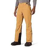 Amazon Essentials Herren wasserdichte Isolierte Schneeskihose, Schwarz Gold Farbblock, L
