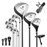 COSTWAY komplettes Golfschläger Herren Set, 9 teilige Golfschlägersätze rechtshändig mit Tasche...