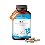 MSM Kapseln I 1500mg Tagesdosis I 180 MSM-Kapseln hochdosiert I laborgeprüft I MSM Pulver I veganes...