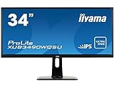 iiyama ProLite XUB3493WQSU-B1 86,7cm (34') ADS-IPS LED-Monitor UWQHD ( HDMI, DisplayPort, USB3.0)...