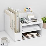 PUNCIA Dokumentenablage A4 Briefablage Ablagefächer PVC Schreibtisch Datei Organizer Papierablage...