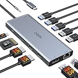 USB C Docking Station Dual Monitor,USB-C Laptop Dockingstation,Triple Display USB C Hub Adapter mit...