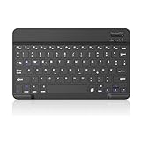 COEZFE Bluetooth-Tastatur (Deutschem Layout QWERTZ), Ultraflache kabellose Tastatur mit integriertem...