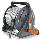 Brandson - Schlauchtrommel 20m Schlauch – Gartenschlauch Trommel Set 1/2 Zoll inkl. Anschluss 3/4...