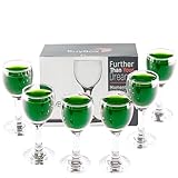GOSOYO Set mit 6 Schnapsgläser mit Stiel, 2 oz/55 ml. Shotgläser, Likörgläser, Sherrygläser,...