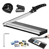 Papier Schneidemaschine, A4/B5/A5/B6/B7 Rzspher Papierschneider, Hebelschneider Manuell mit...