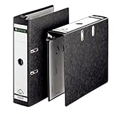 Leitz Qualitäts-Hängeordner 180°, A4, Schwarz, 8 cm Rückenbreite, Ideal für Verwendung im...