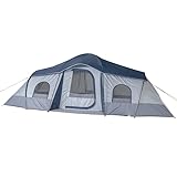 Campingzelt mit 3 Eingängen, 10-Personen-Hüttenzelt, tragbares Zelt mit menschlichem Antrieb,...