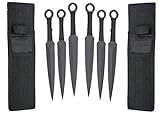 VIKING GEAR® 6X EXPENDABLE Wurfmesser Profi Kunai ca. 22,5 cm - Throwing Knife - Trainingsmesser -...