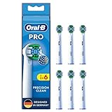 Oral-B Pro Precision Clean Aufsteckbürsten für elektrische Zahnbürste, 6 Stück, Zahnreinigung...